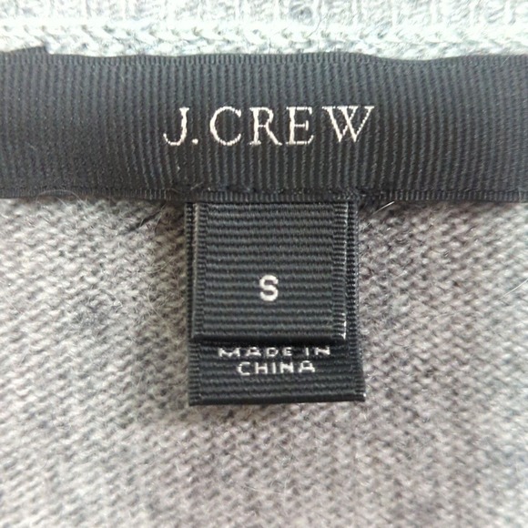 J Crew Sweater Womens Small Arrow Gray Wool Blend - Picture 3 of 8